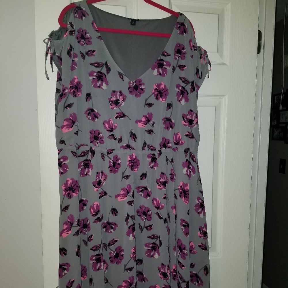 Cap sleeve midi dress